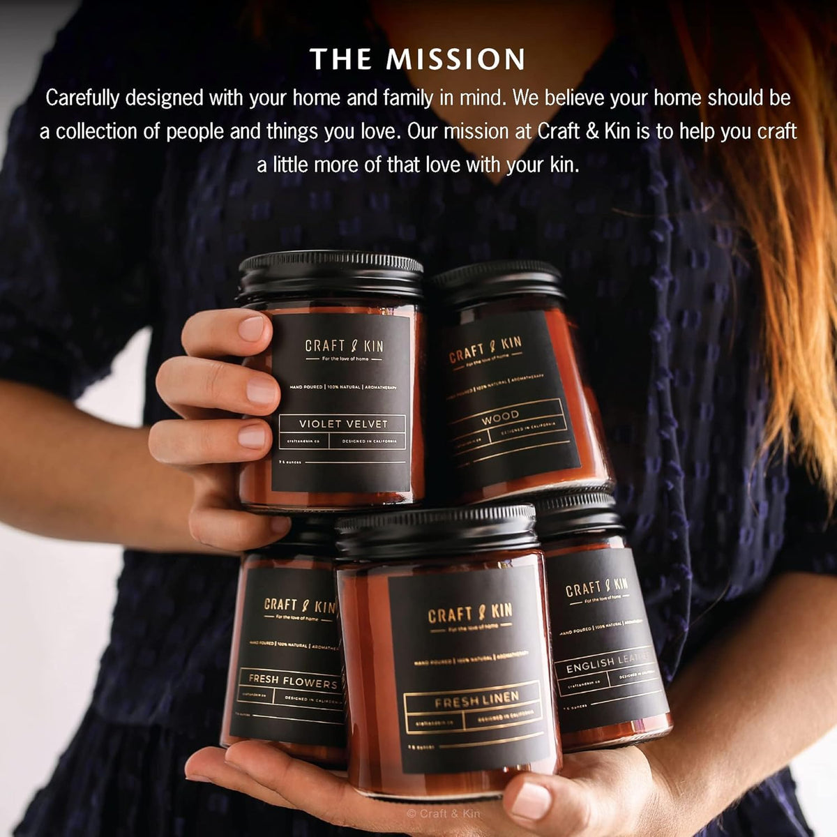 Premium Palo Santo Scented Candle – 8 Oz