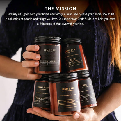 Premium Palo Santo Scented Candle – 8 Oz