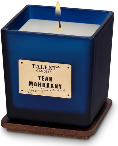 Aromatherapy Candles with Lid, Teak Mahogany - 7.05Oz